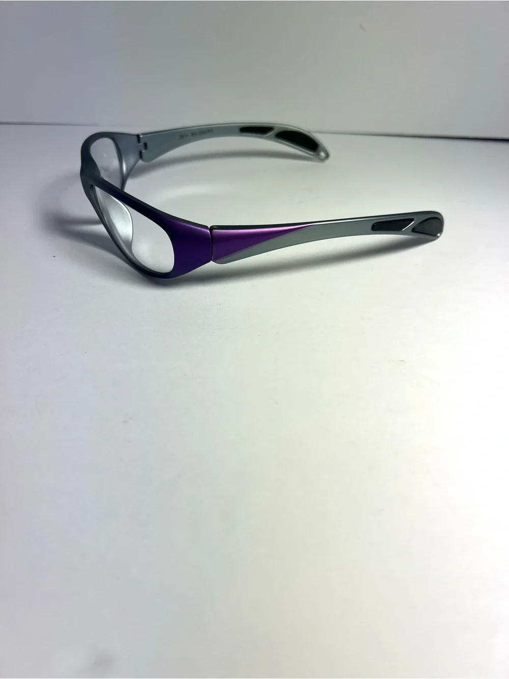Model 208 Ultralite Wrap Radiation Glasses Gray Purple Case Strap Z87+RX-208-PG